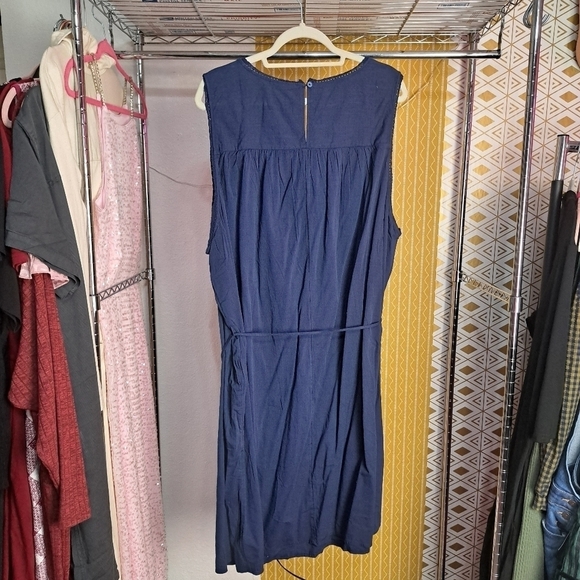 NWT KNOX ROSE WIDE STRIPE SLEEVELESS DRESS - Picture 5 of 7